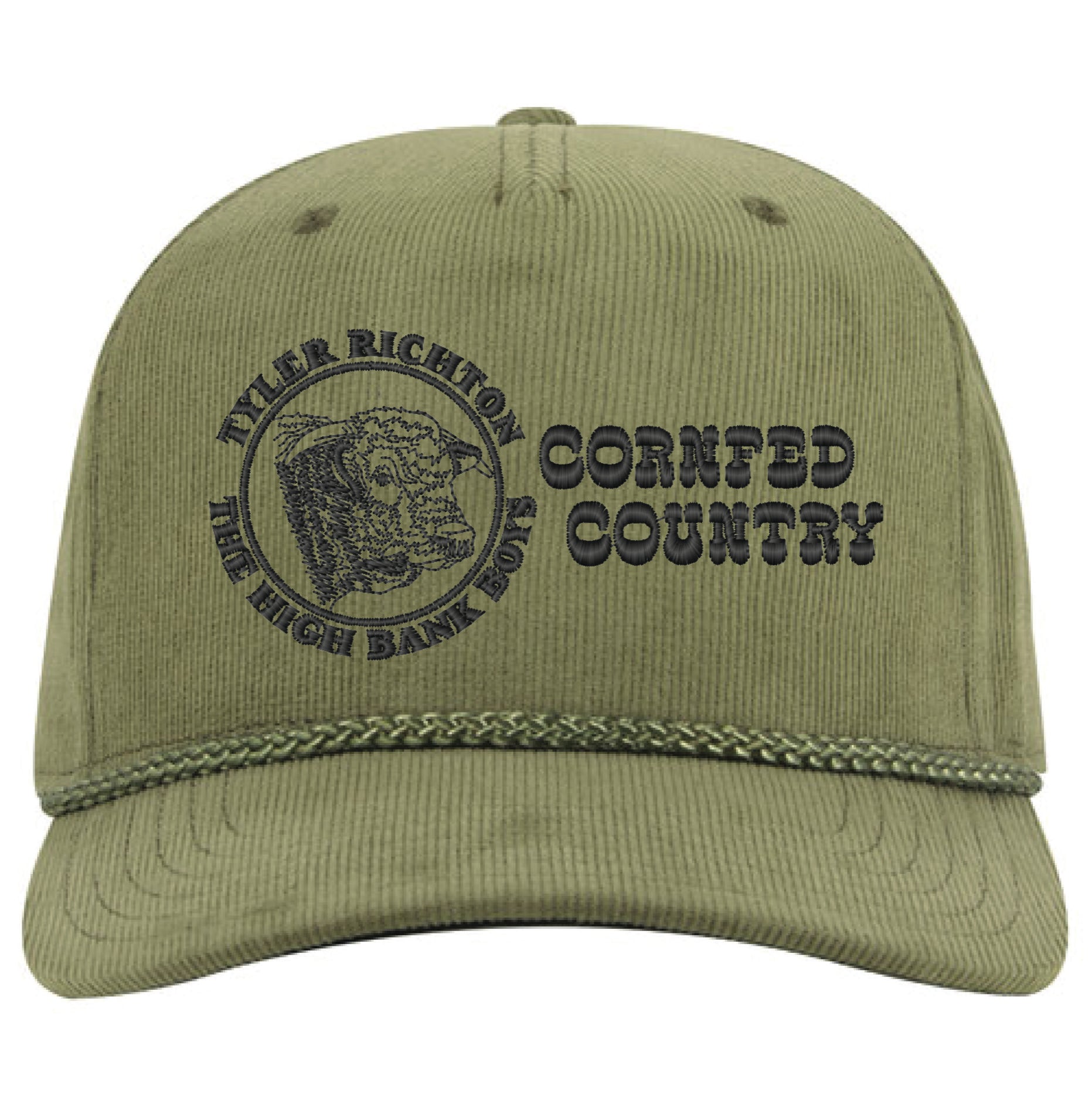 Corn Fed Country Hat - Green Corduroy
